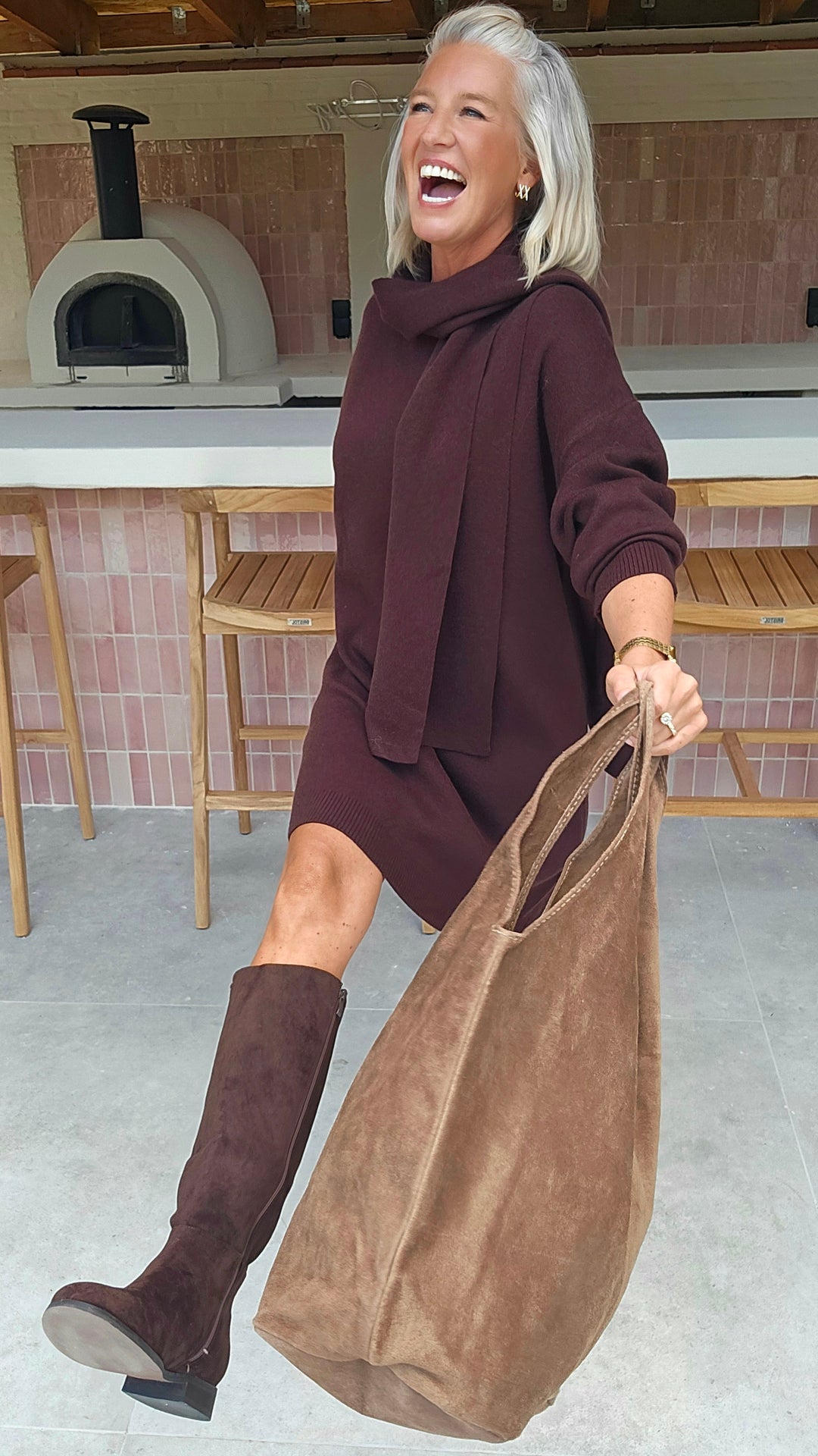 ISAURE dress chocolat
