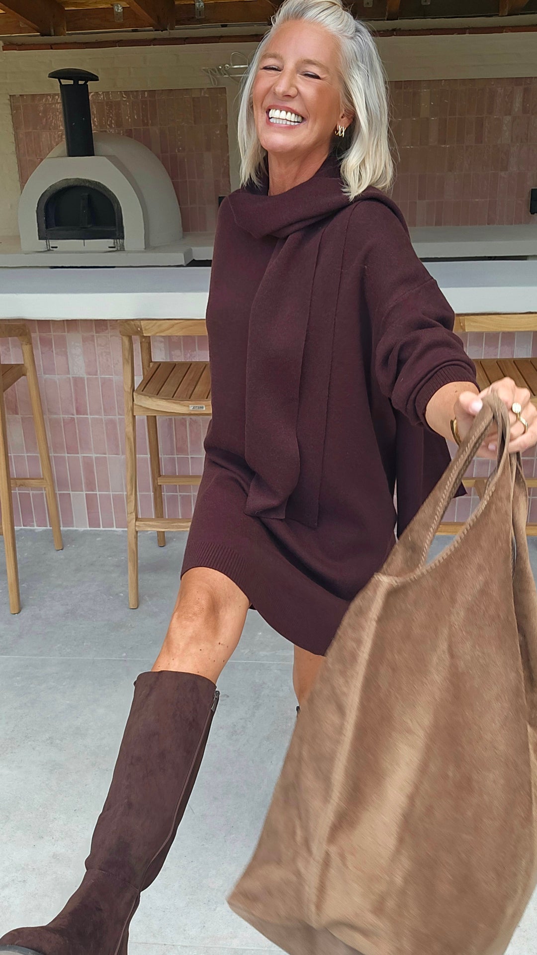 ISAURE dress chocolat