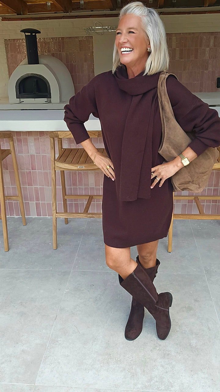 ISAURE dress chocolat