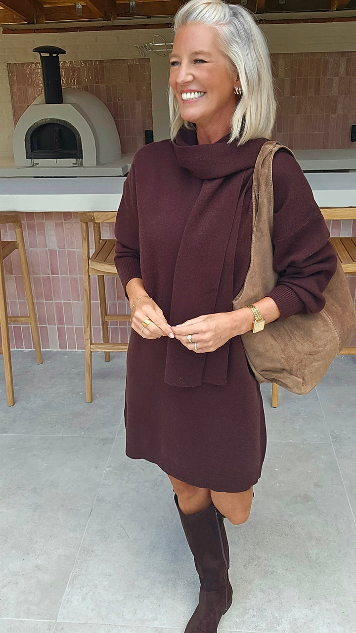 ISAURE dress chocolat