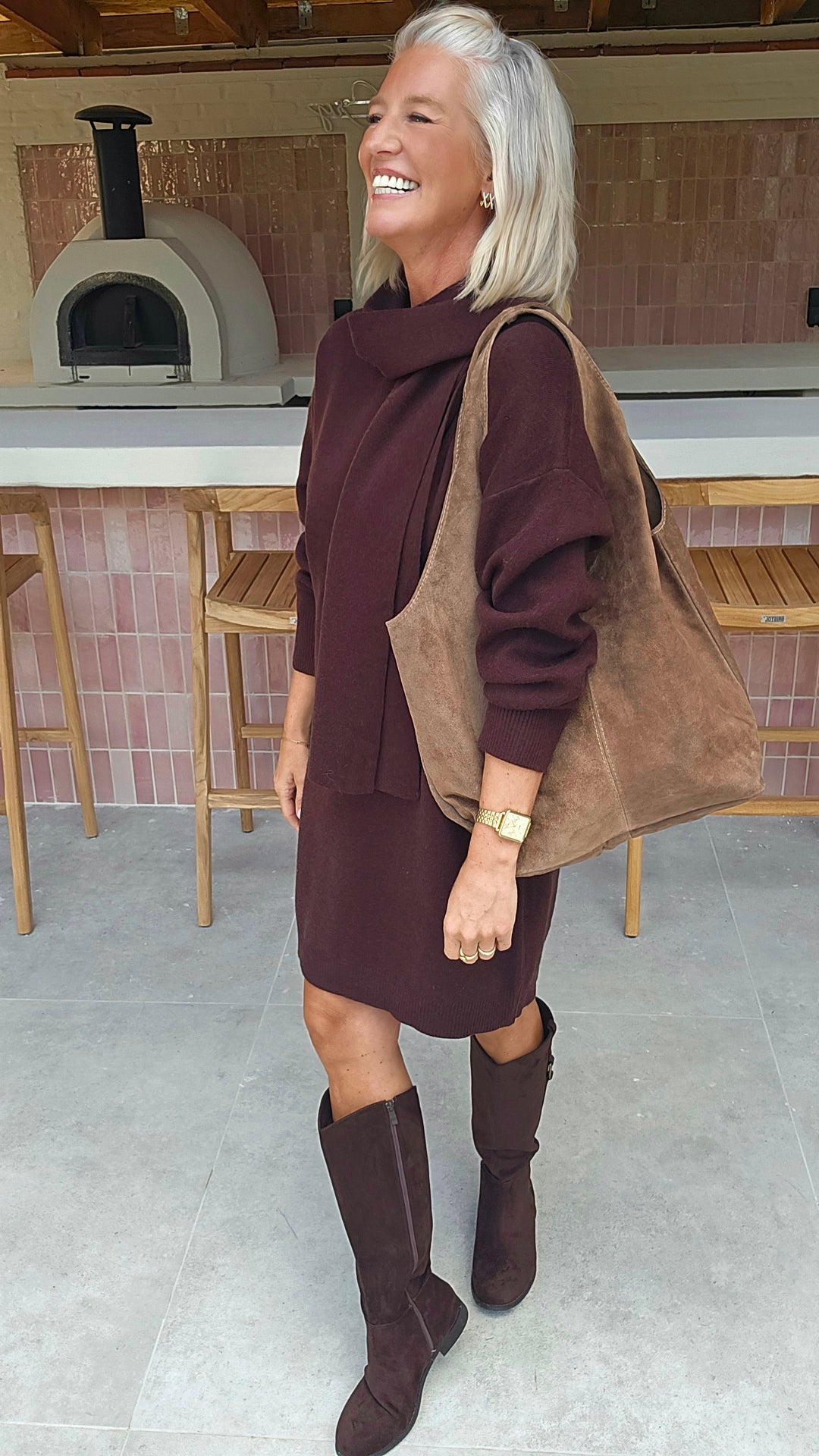 ISAURE dress chocolat