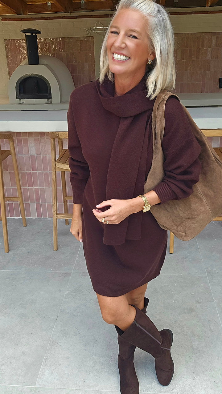 ISAURE dress chocolat