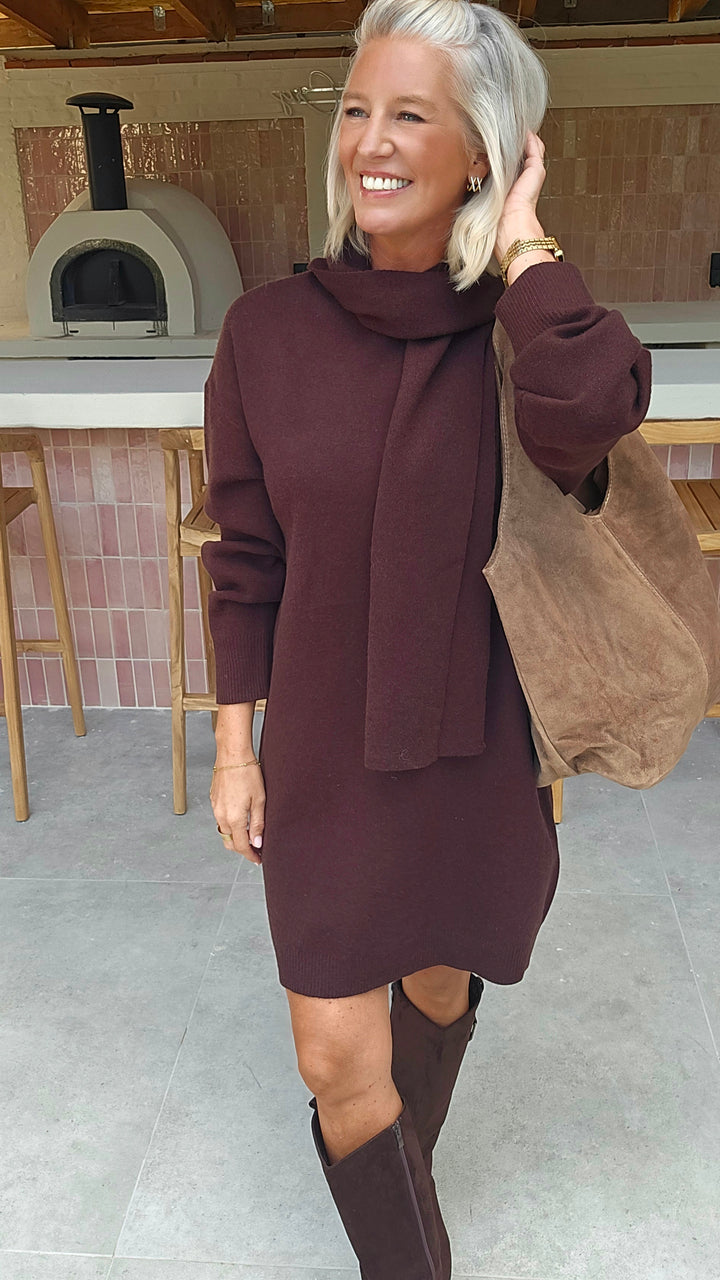 ISAURE dress chocolat