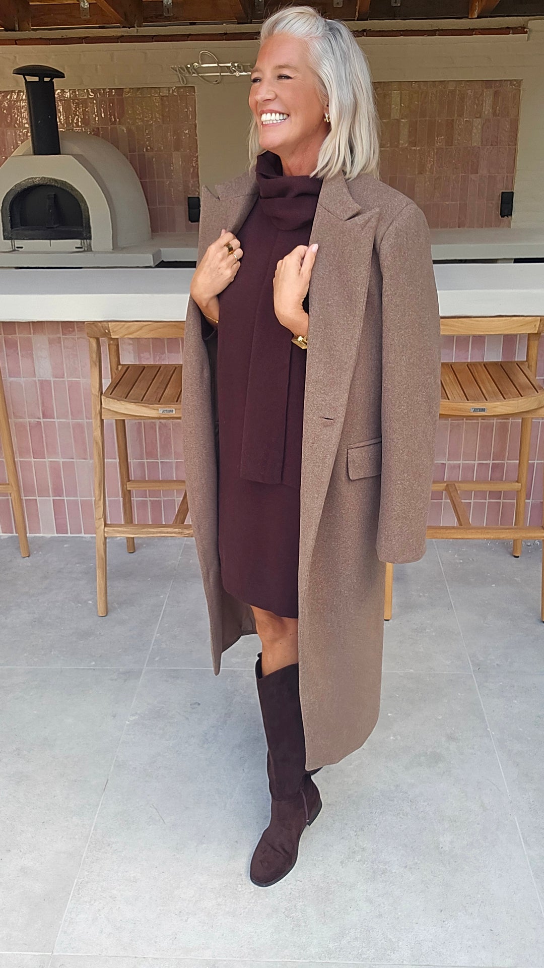 ISAURE dress chocolat