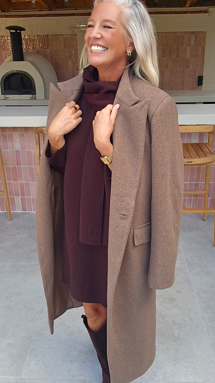 EMILY coat taupe