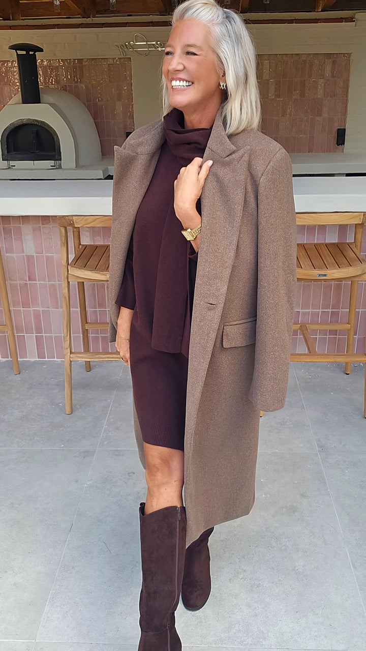 EMILY coat taupe