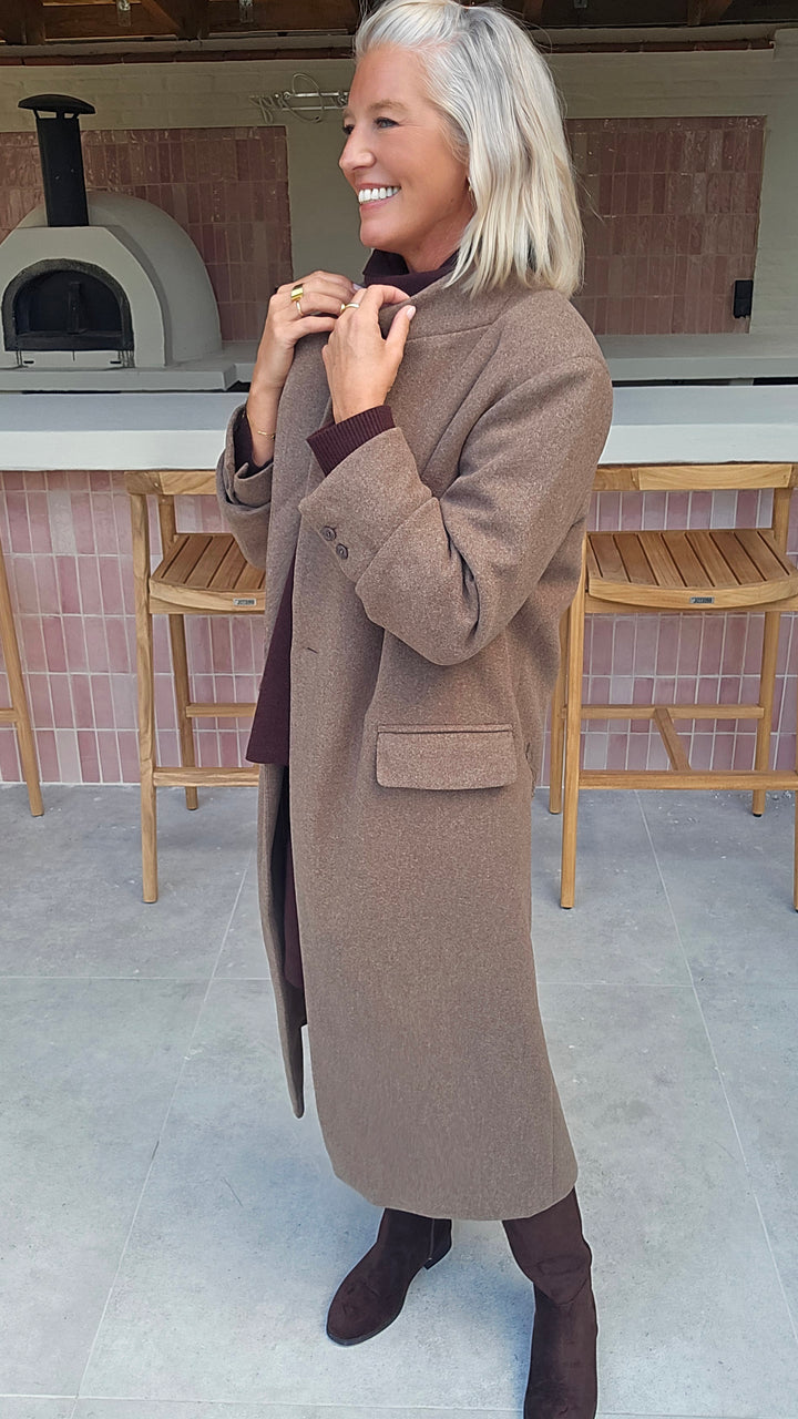 EMILY coat taupe