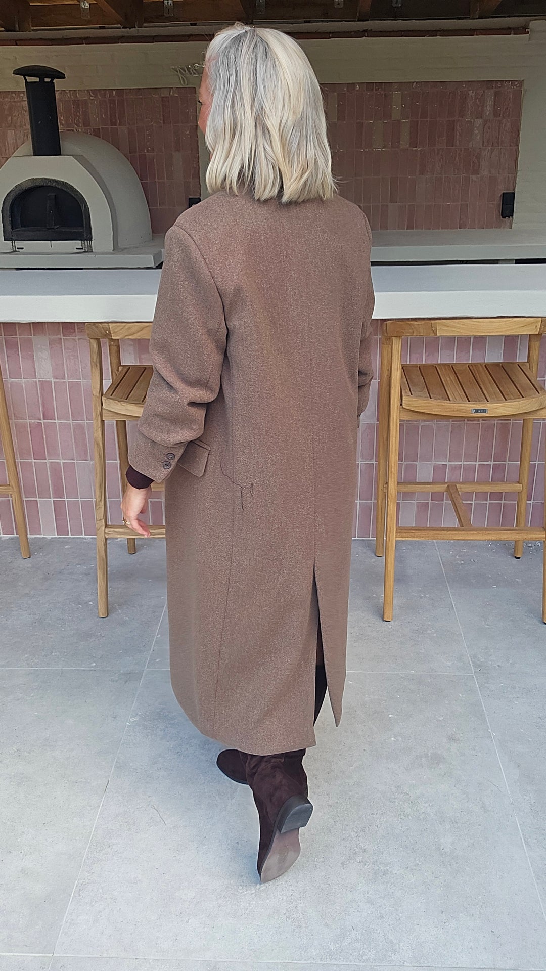EMILY coat taupe