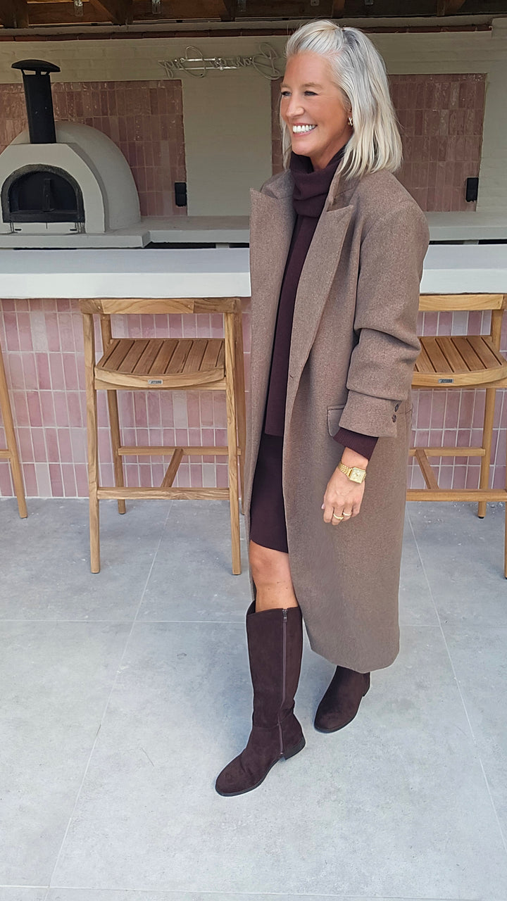 EMILY coat taupe