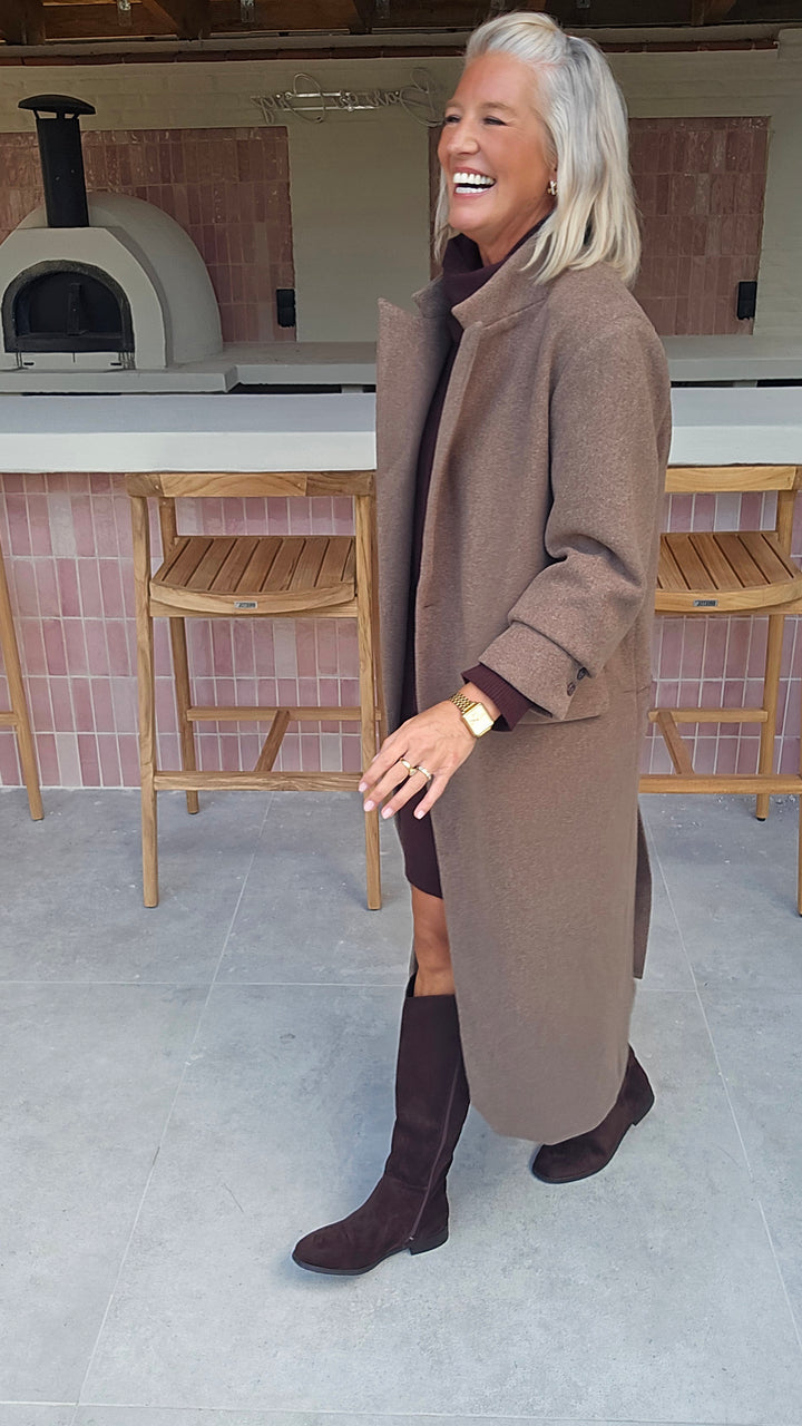 EMILY coat taupe
