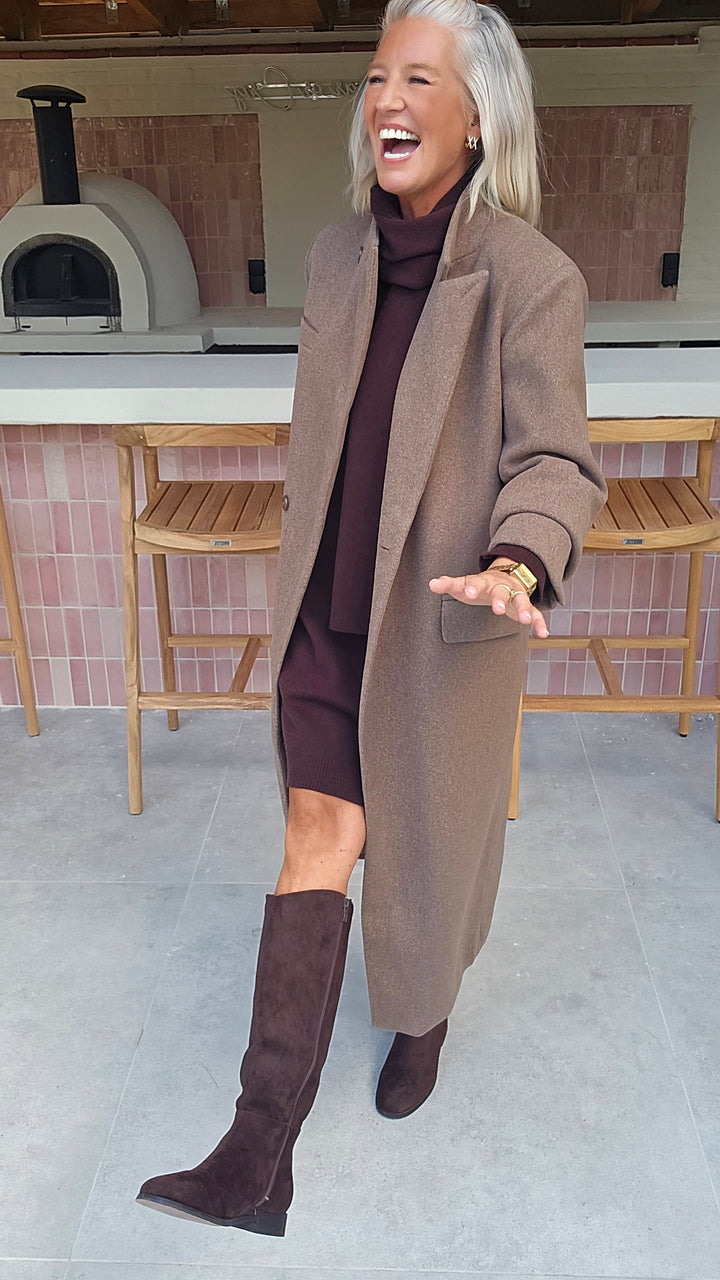 EMILY coat taupe