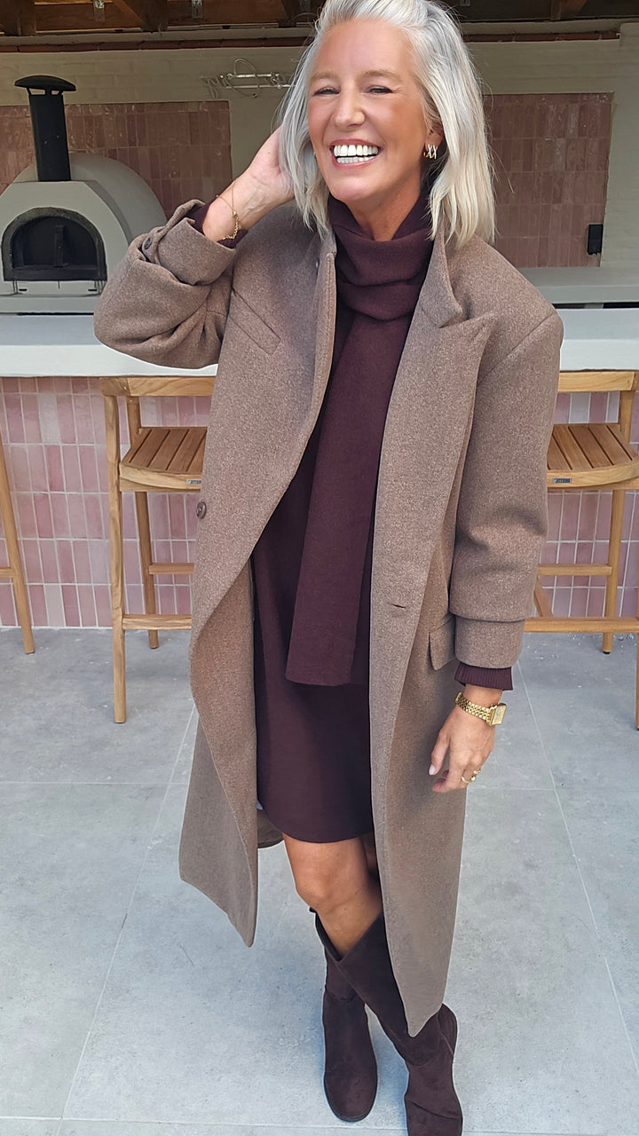 EMILY coat taupe