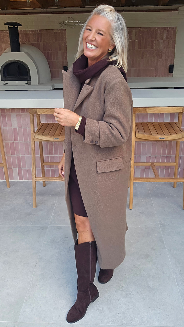 EMILY coat taupe