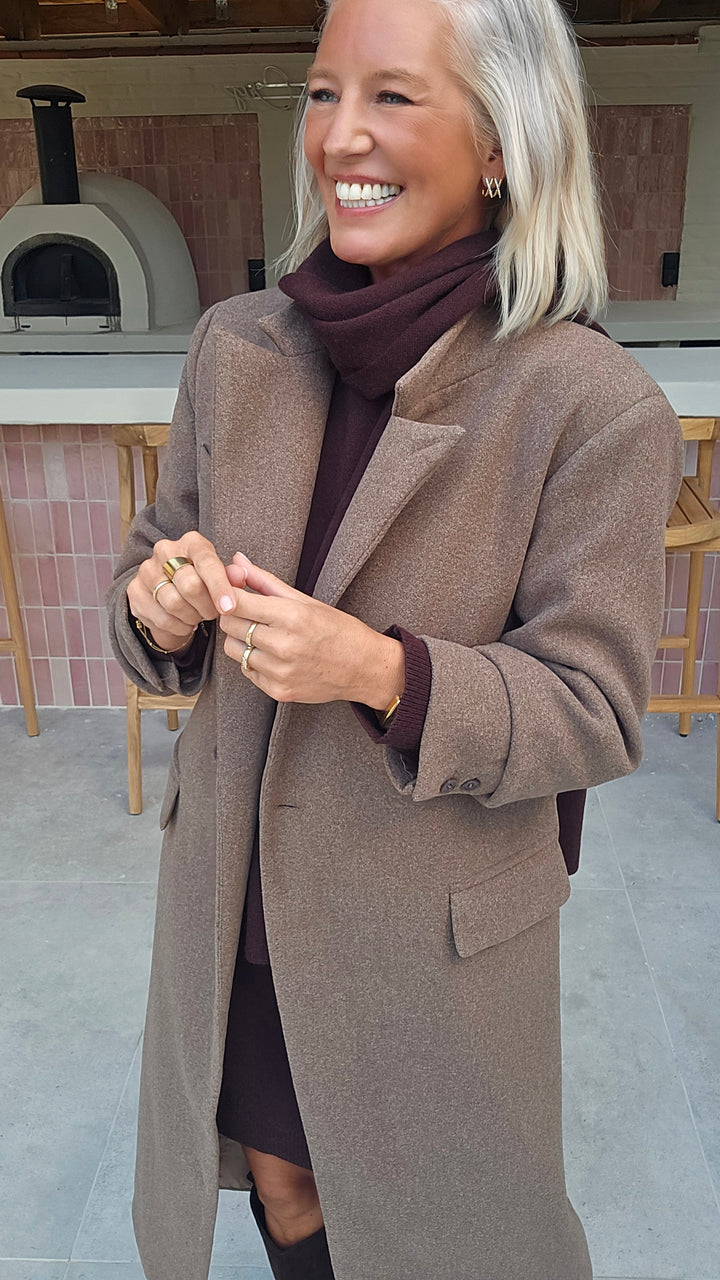 EMILY coat taupe