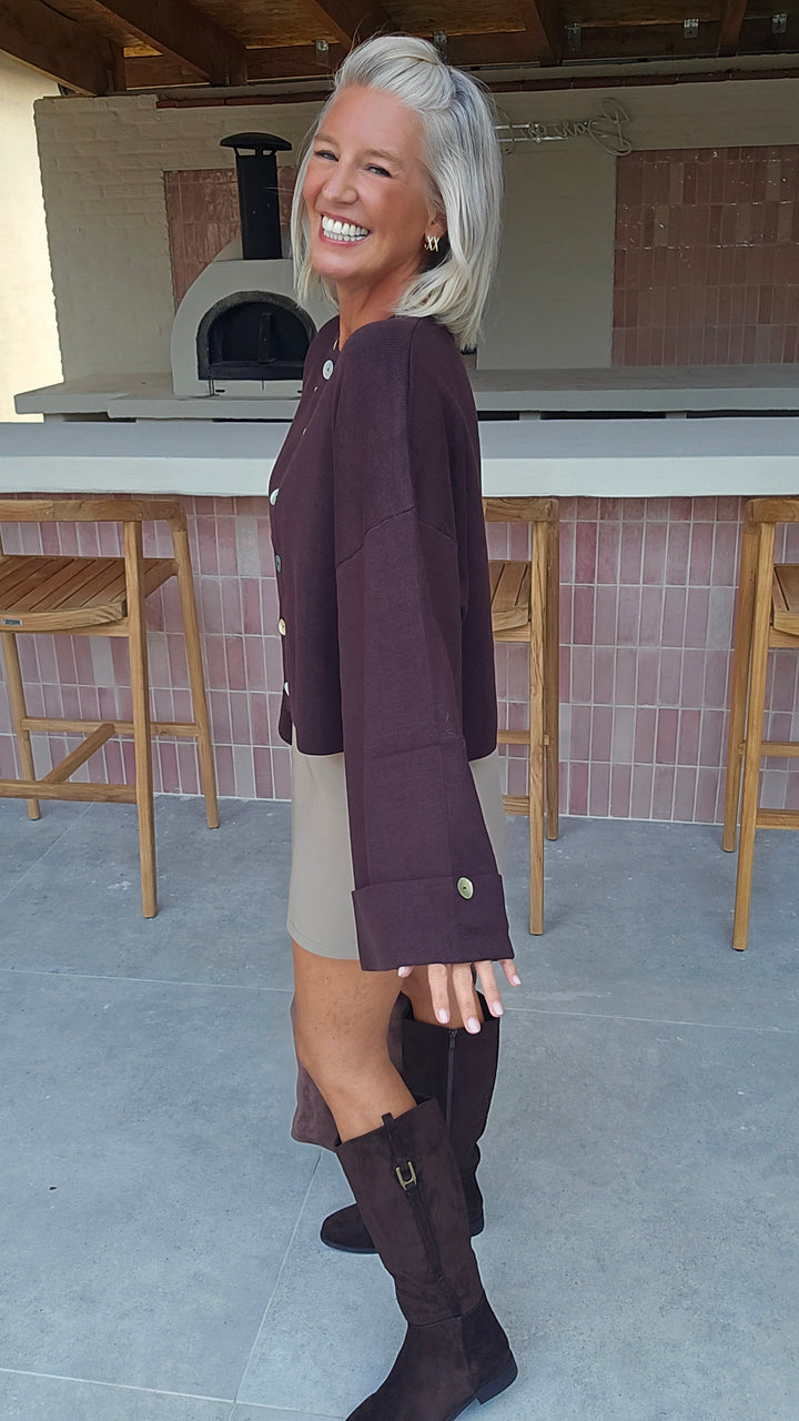 MILEY cardigan chocolat