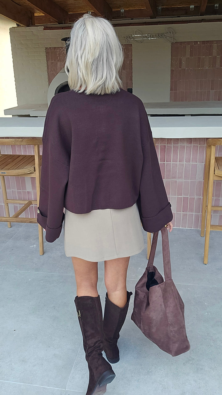 MILEY cardigan chocolat