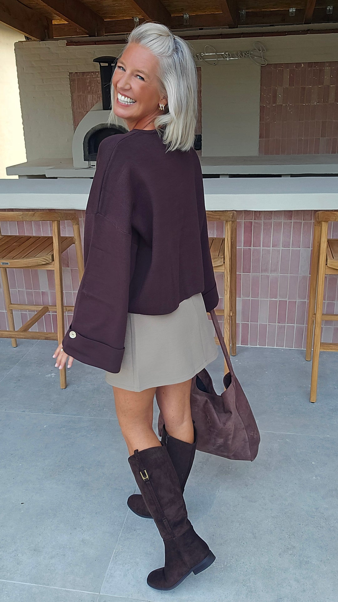 MILEY cardigan chocolat