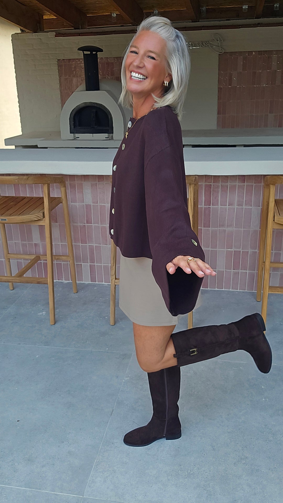 MILEY cardigan chocolat