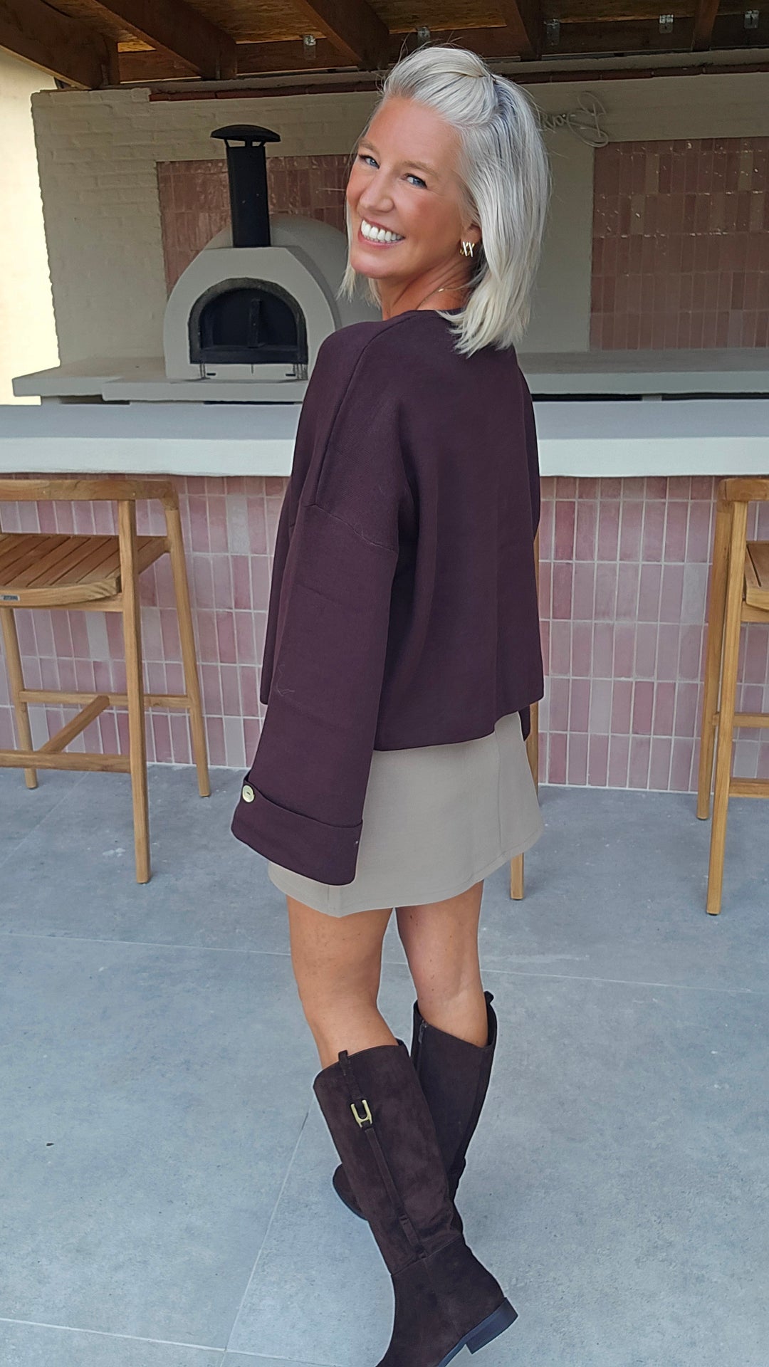 MILEY cardigan chocolat