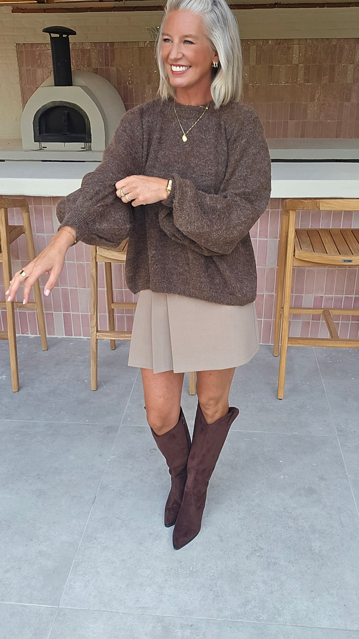 CLEO knit chocolat