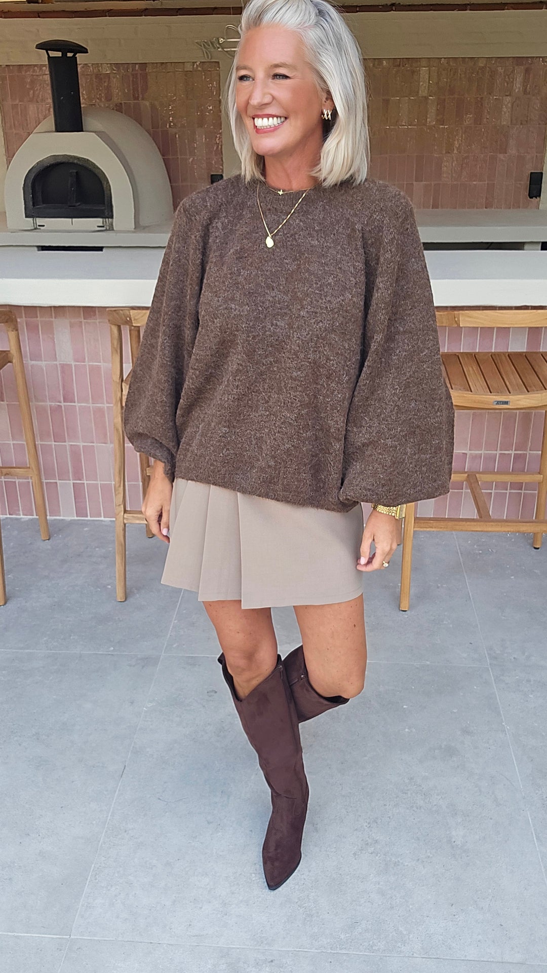 CLEO knit chocolat