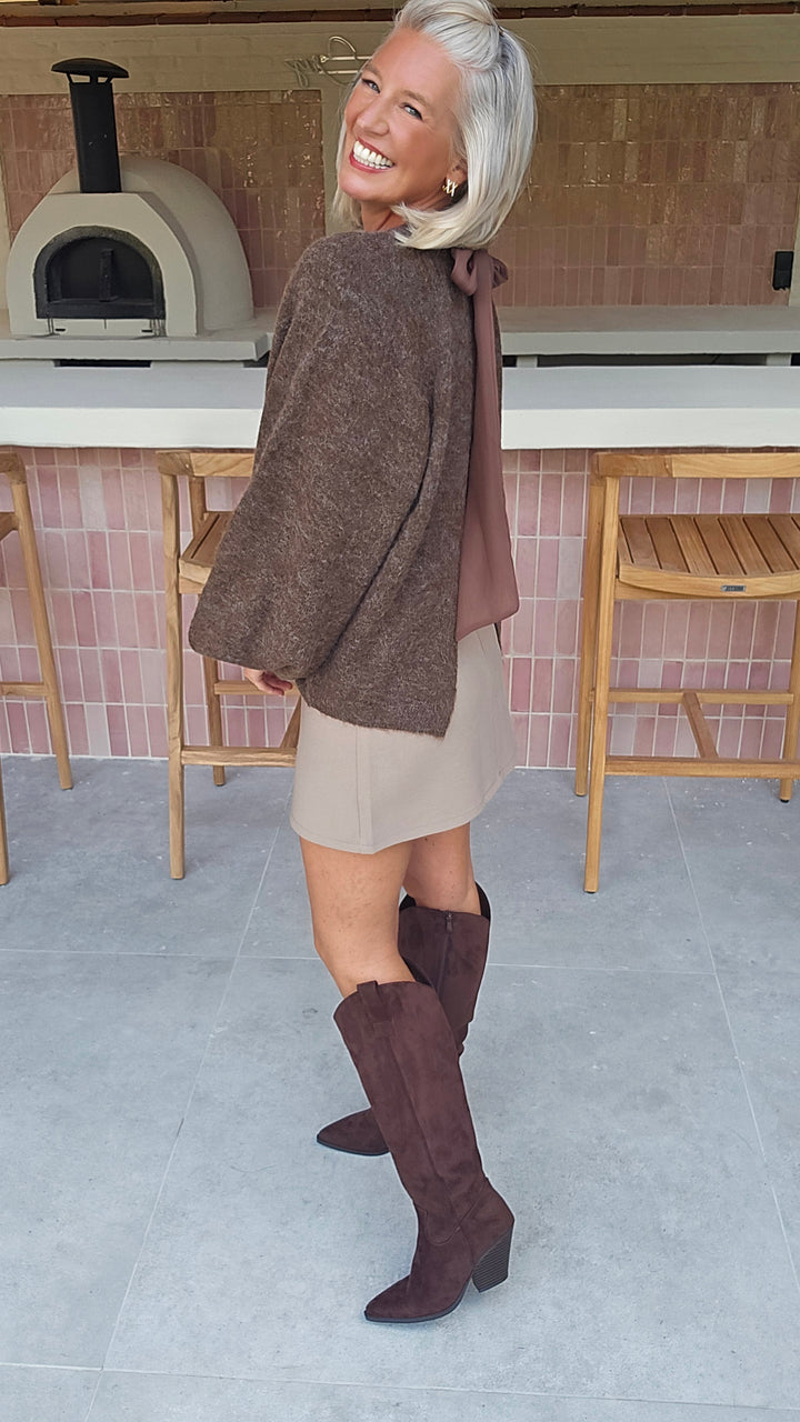 CLEO knit chocolat
