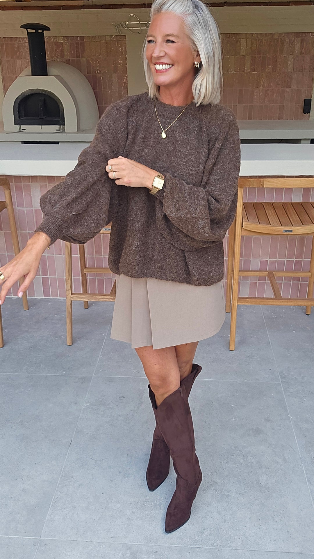 CLEO knit chocolat
