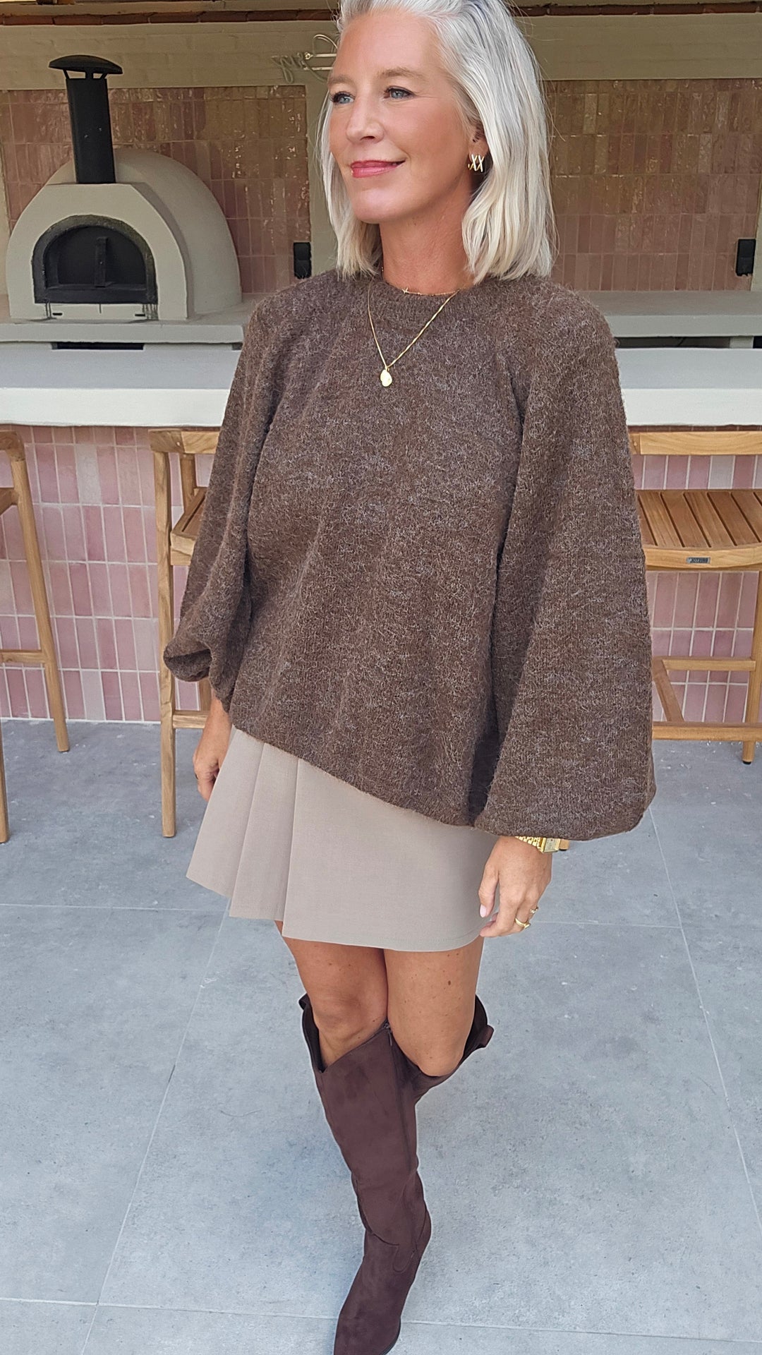 CLEO knit chocolat