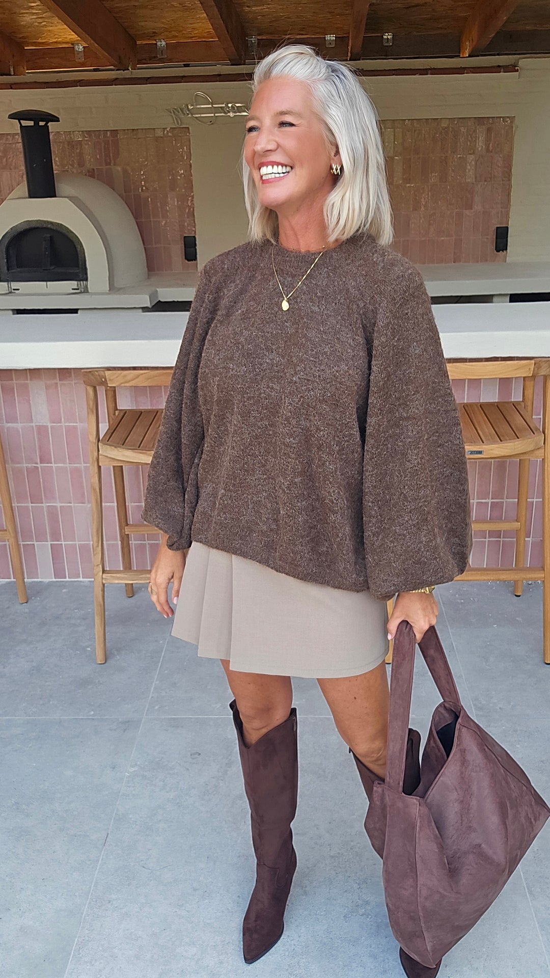 CLEO knit chocolat