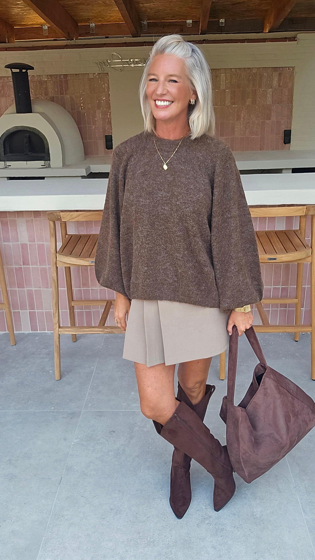 CLEO knit chocolat