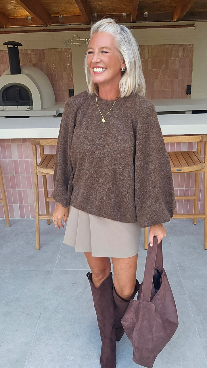 CLEO knit chocolat