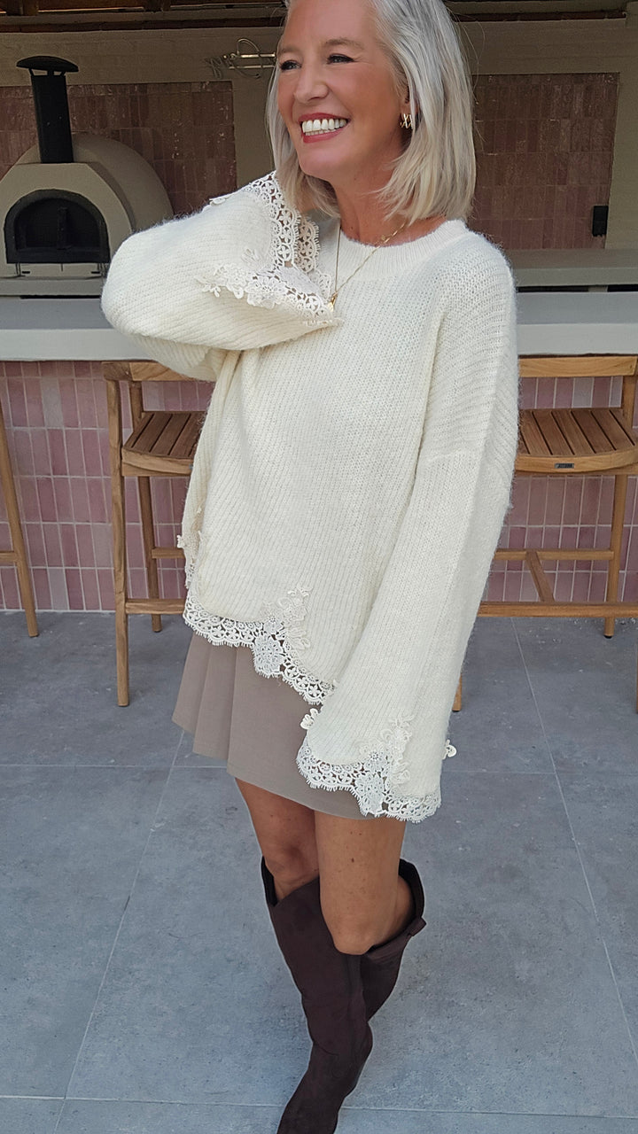 VIVIAN knit ecru