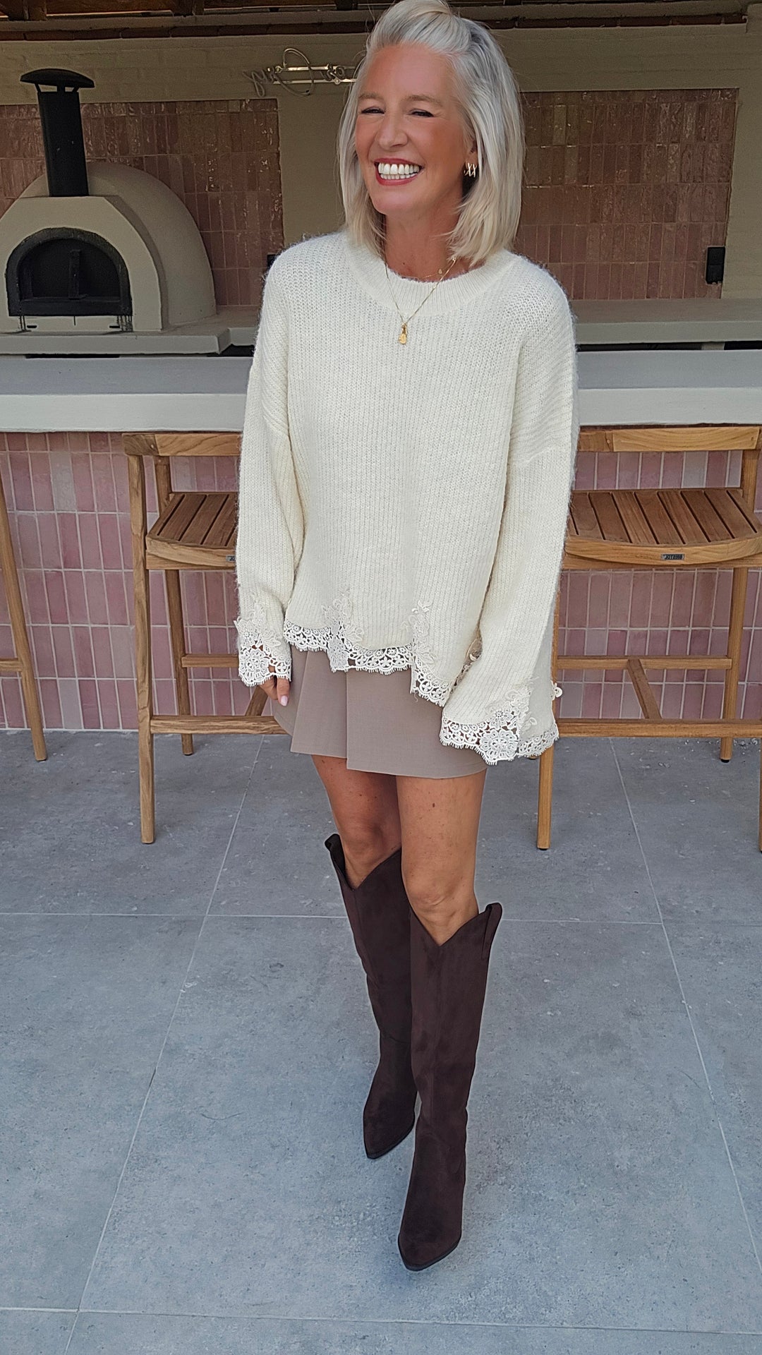 SIENNA skort taupe