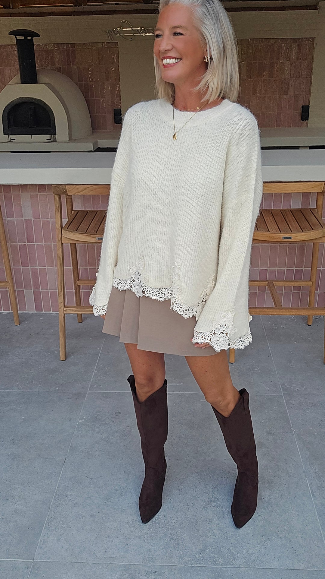 VIVIAN knit ecru