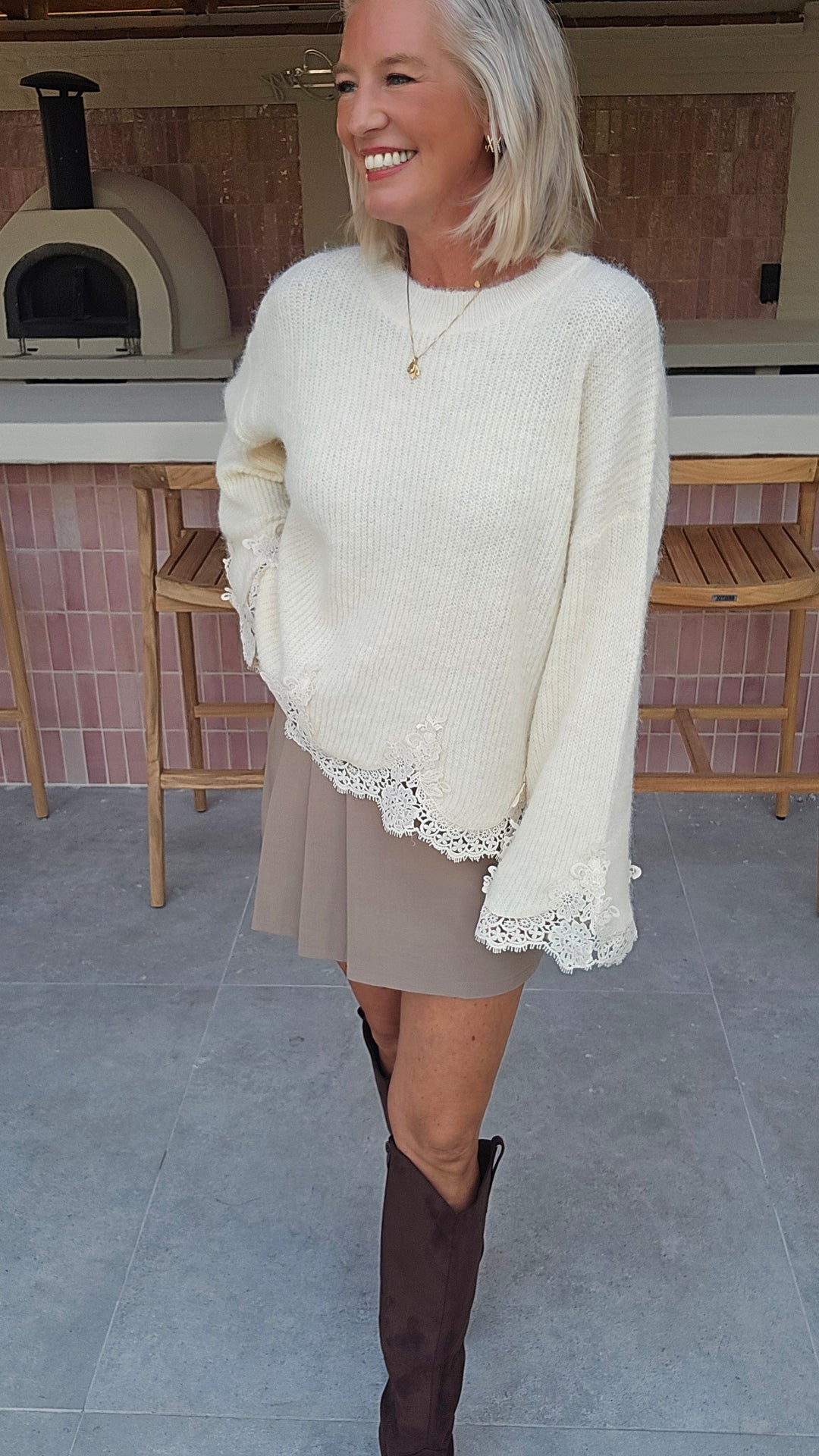 VIVIAN knit ecru