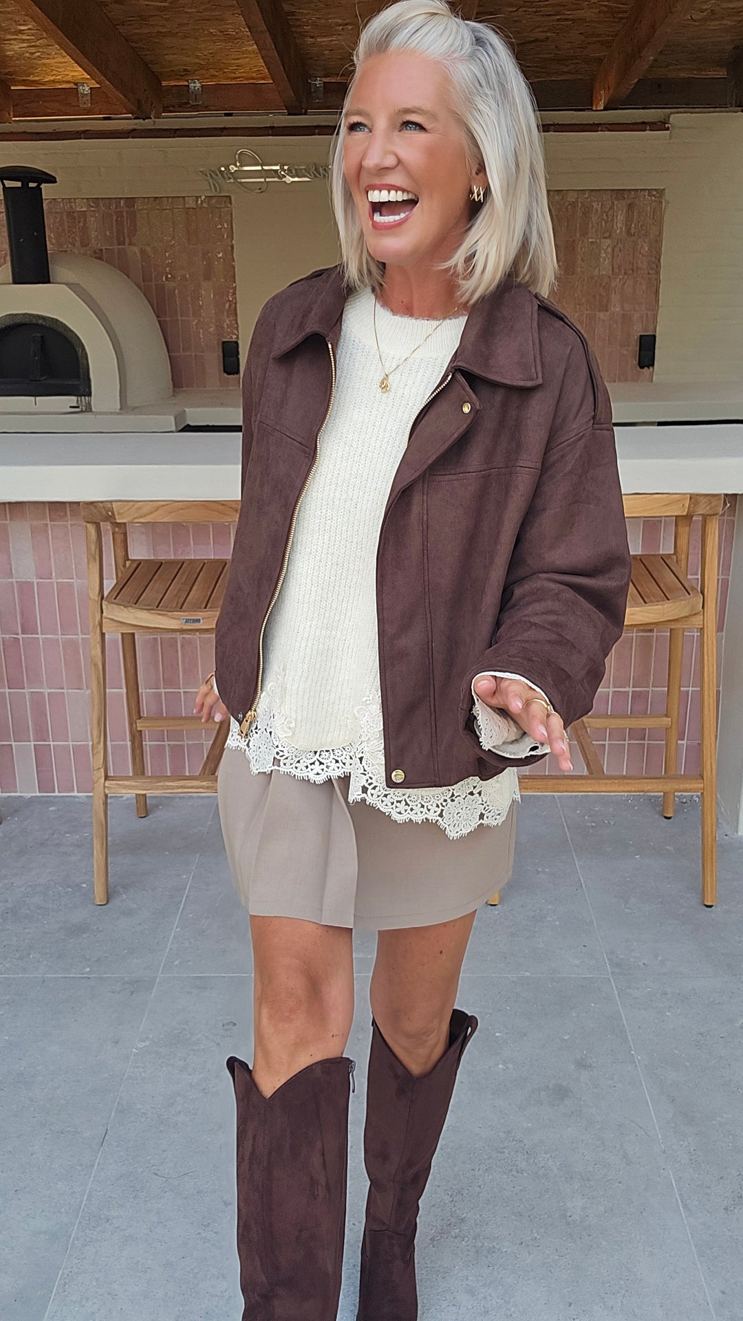 VIVIAN knit ecru