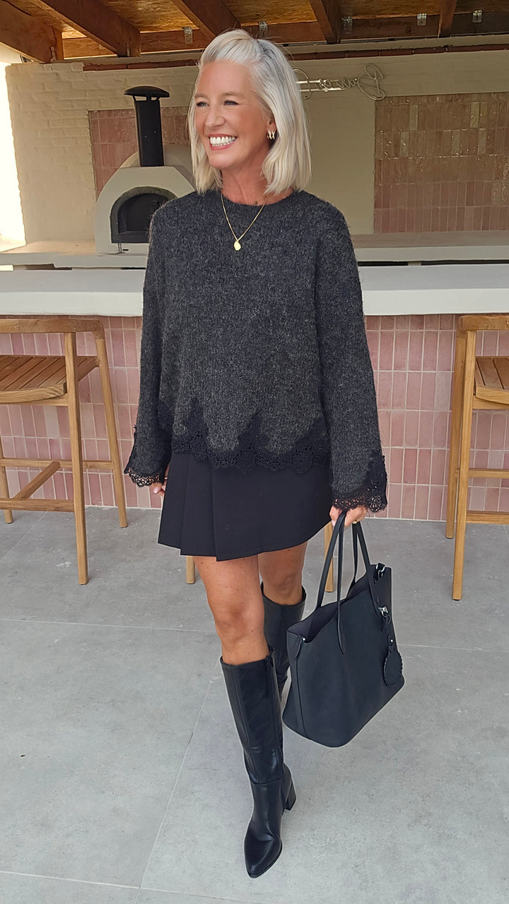 VIVIAN knit charcoal