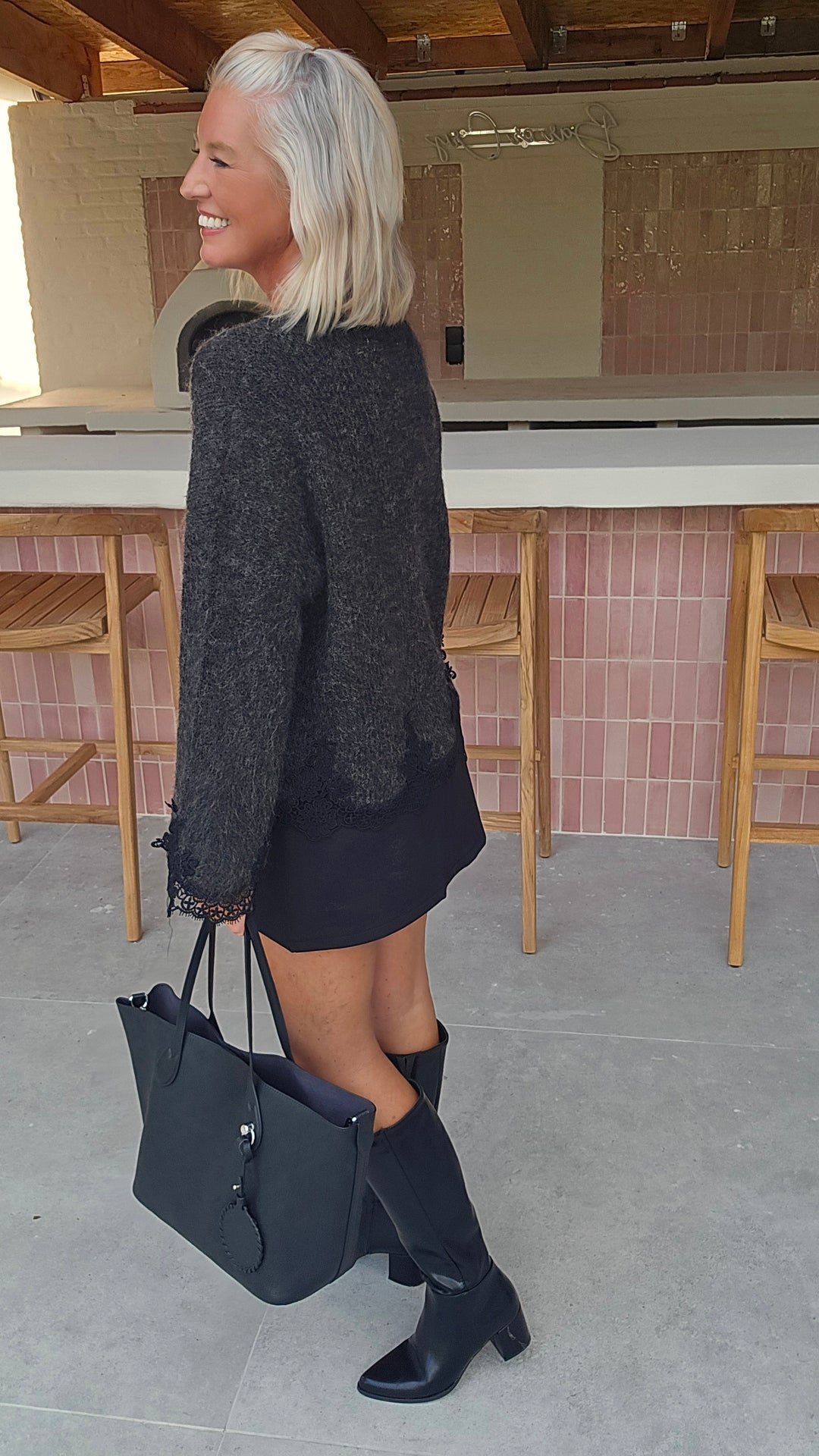 VIVIAN knit charcoal