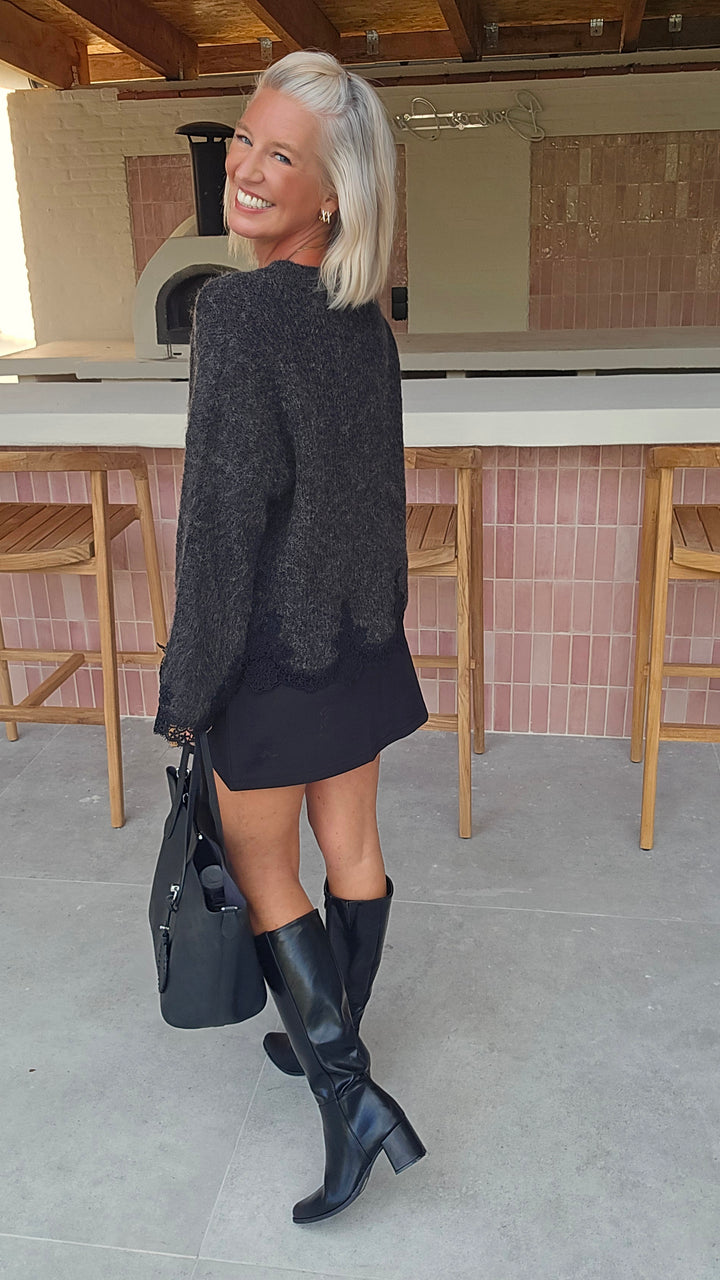 VIVIAN knit charcoal