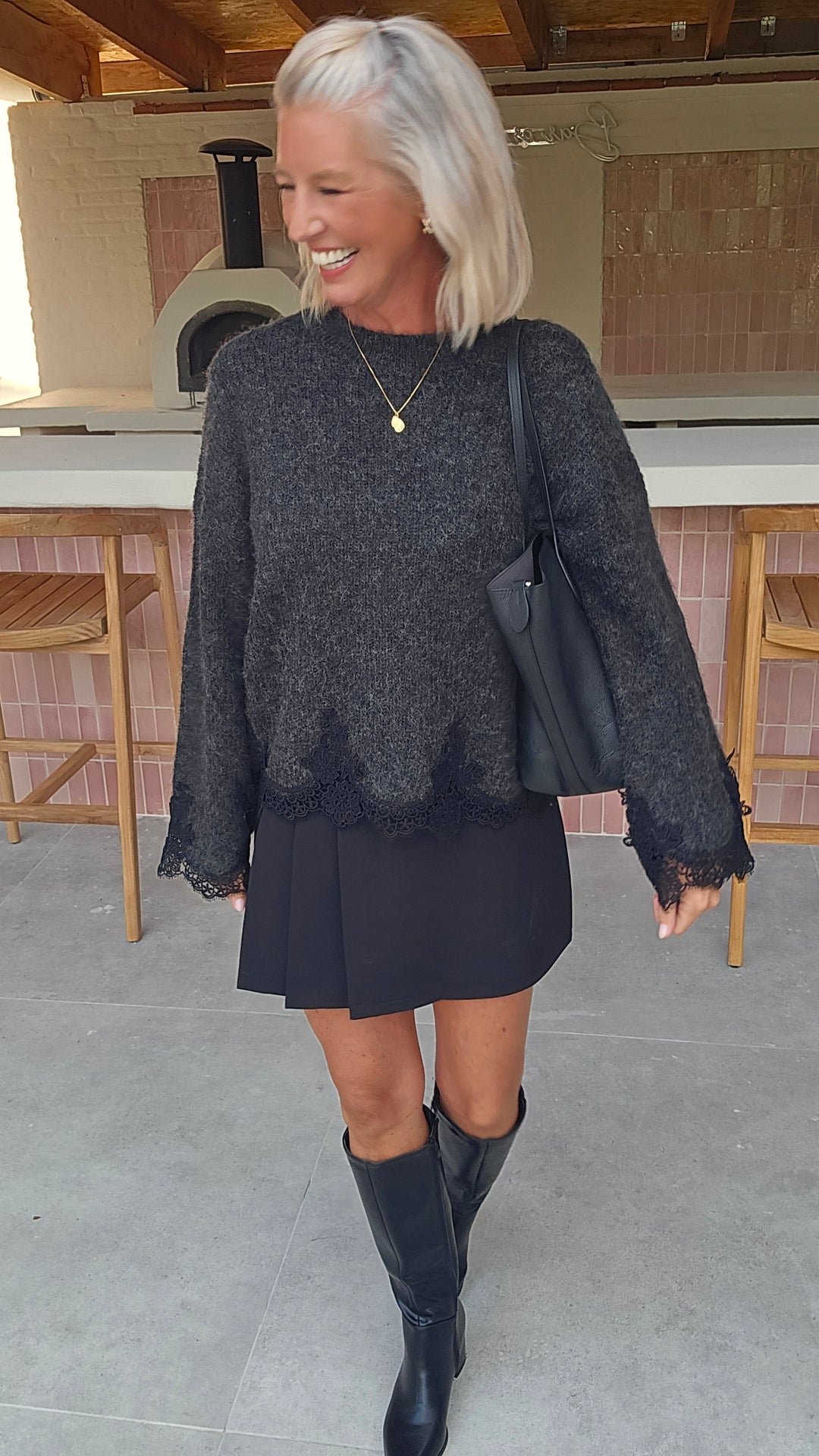 VIVIAN knit charcoal