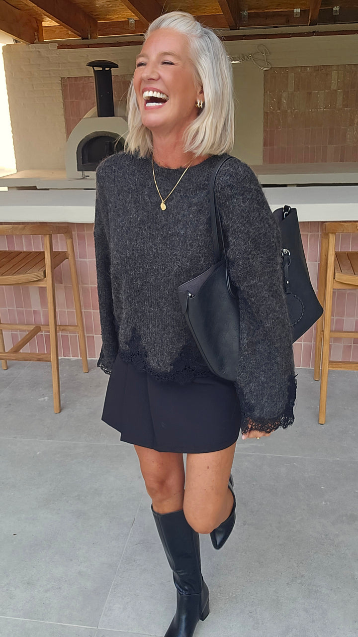 VIVIAN knit charcoal