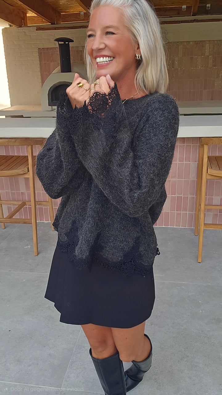 VIVIAN knit charcoal
