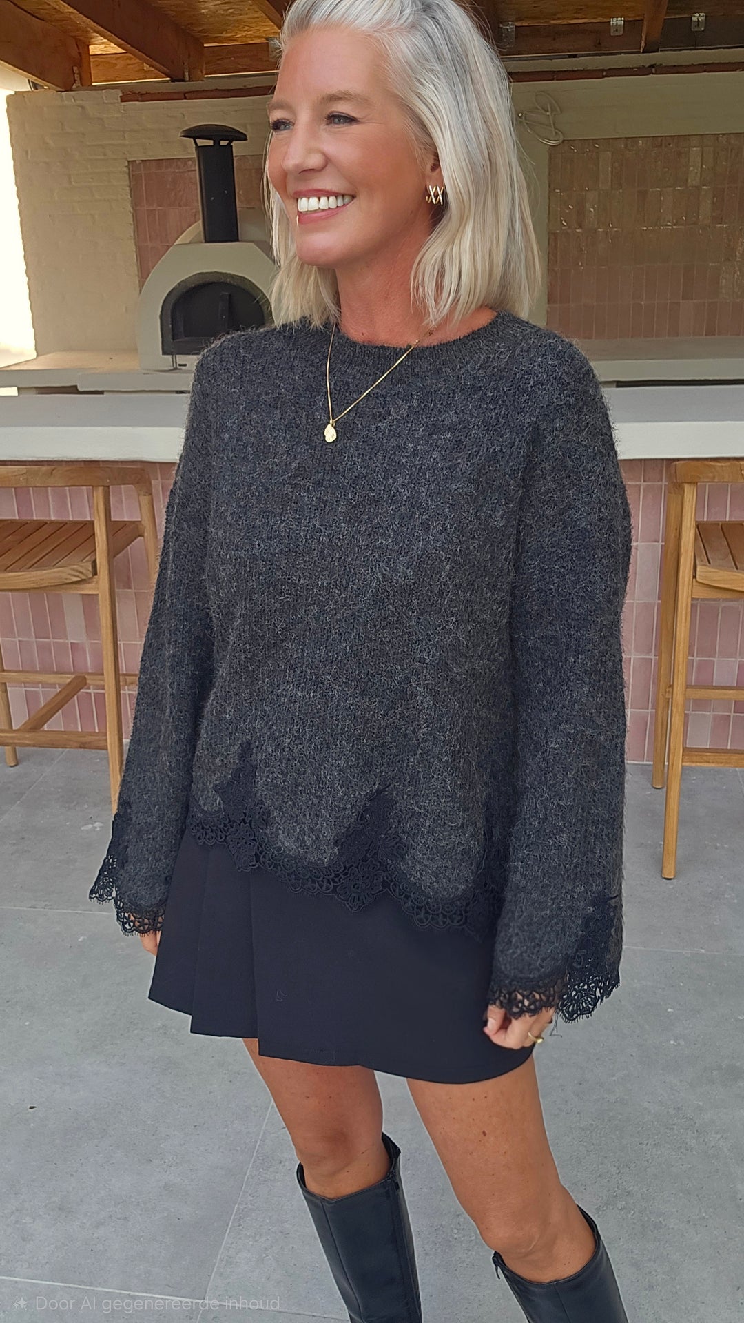 VIVIAN knit charcoal