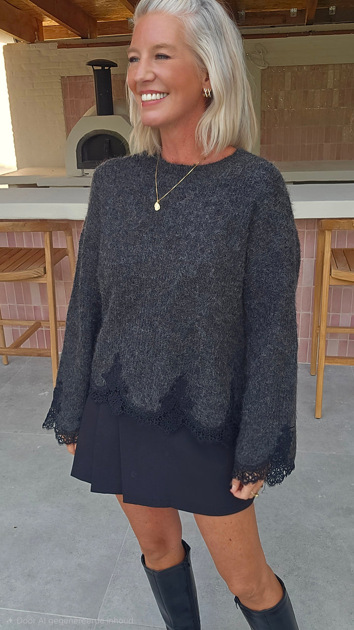 VIVIAN knit charcoal