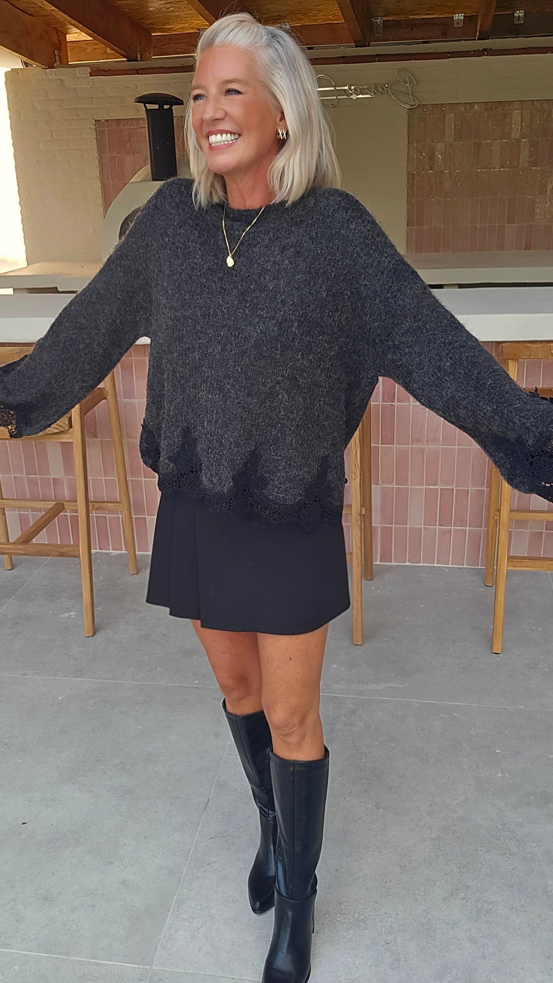 VIVIAN knit charcoal