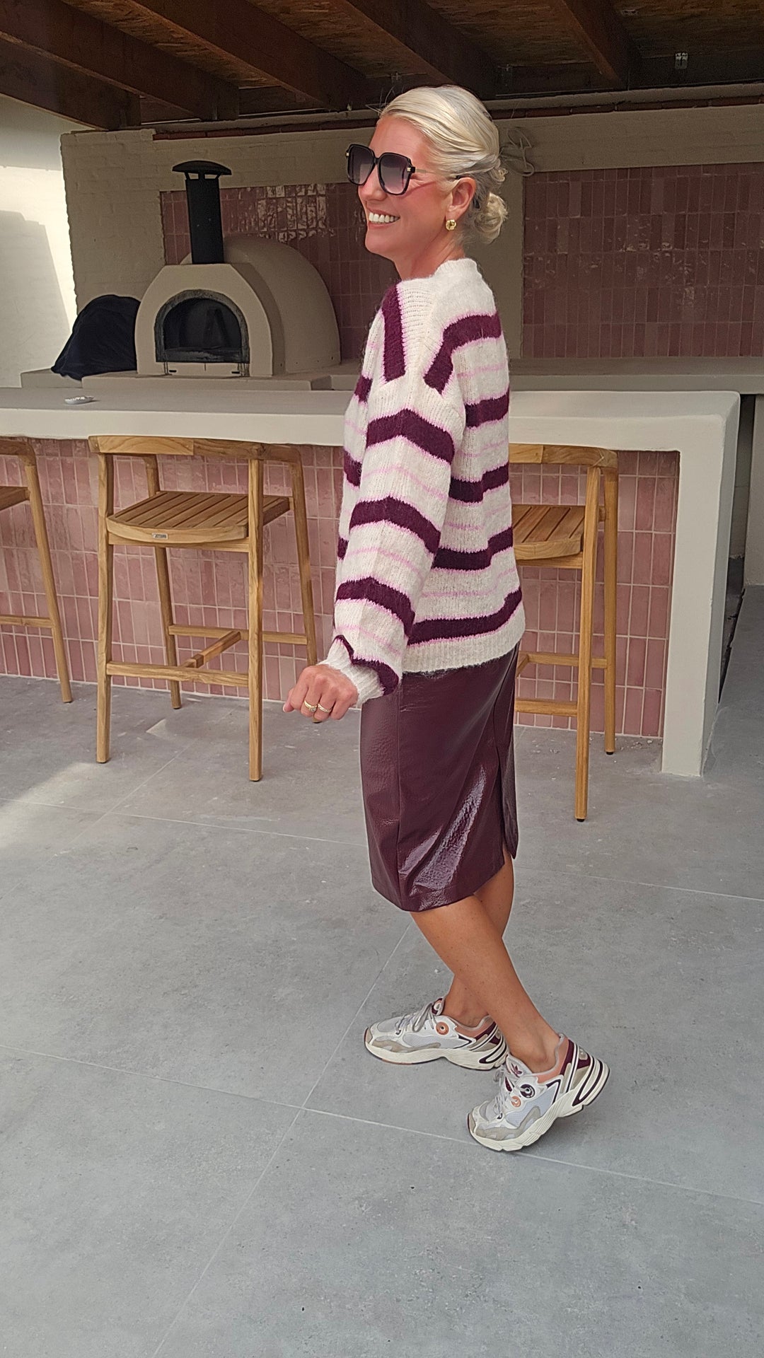 YASMIN striped knit