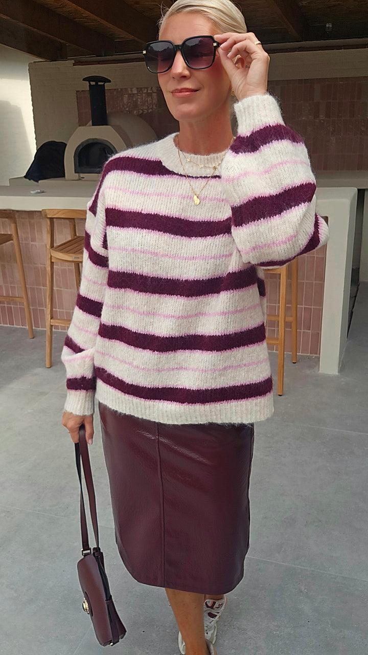 YASMIN striped knit
