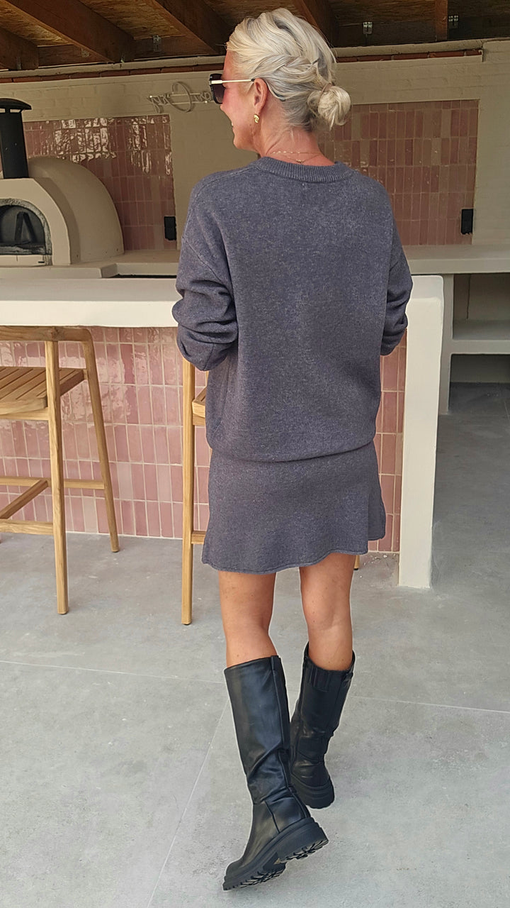 MAËLLE knit set grey