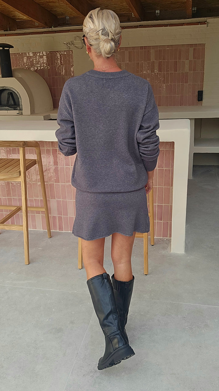 MAËLLE knit set grey