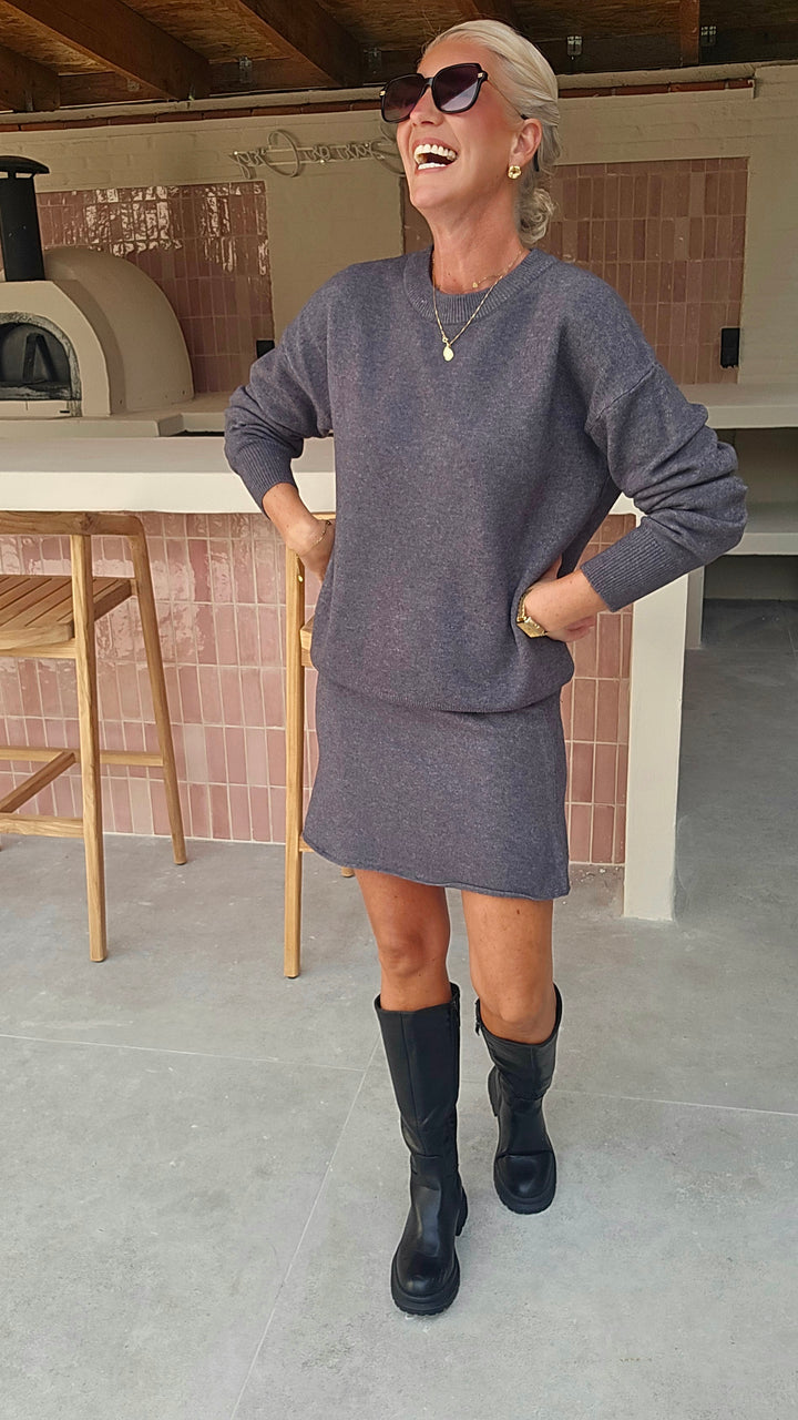 MAËLLE knit set grey